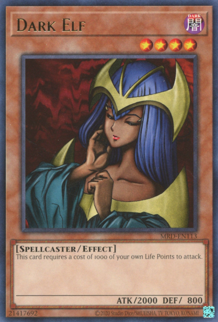 Elfo Oscuro Card Front