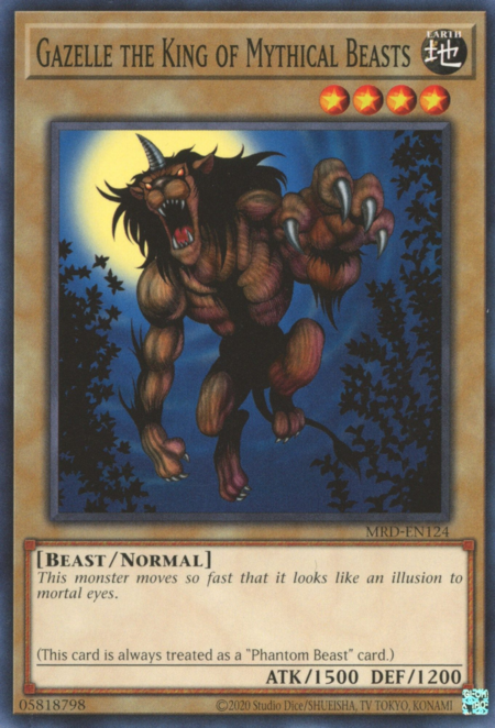 Gazelle the King of Mythical Beasts Card Front