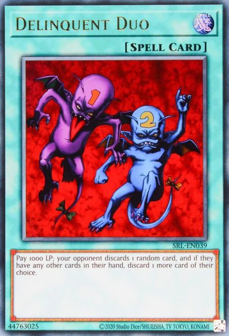 Delinquent Duo Card Front