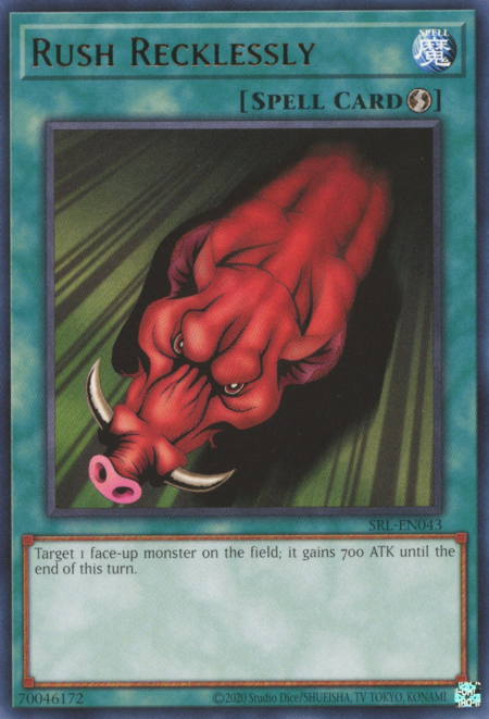 Rush Recklessly Card Front