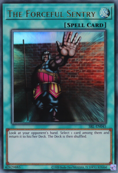 The Forceful Sentry Card Front