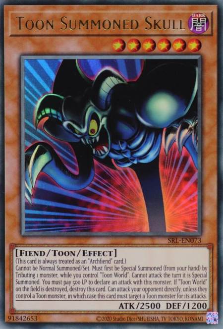 Toon Summoned Skull Card Front