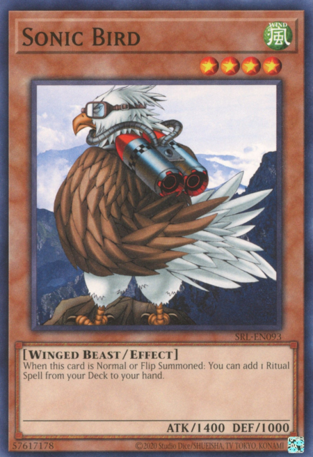 Sonic Bird Card Front