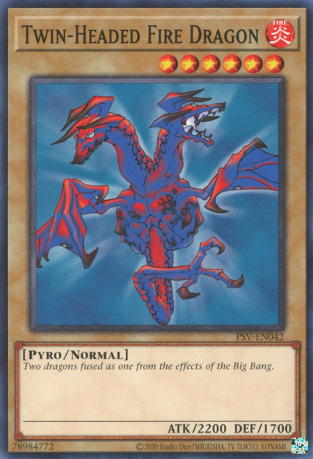 Twin-Headed Fire Dragon Card Front