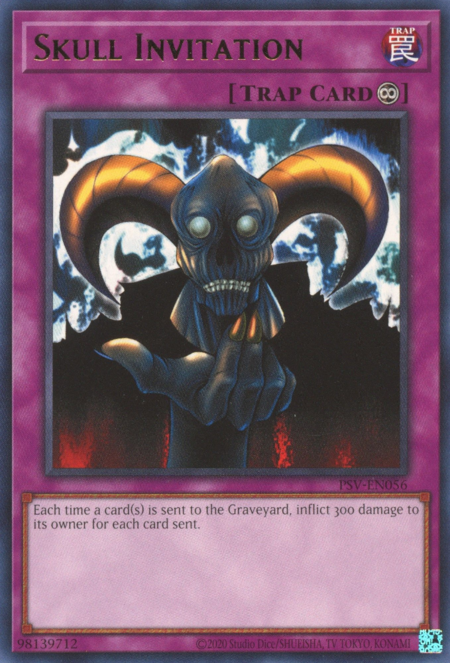 Skull Invitation Card Front