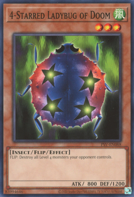 4-Starred Ladybug of Doom Card Front