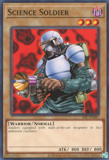 Science Soldier Card Front