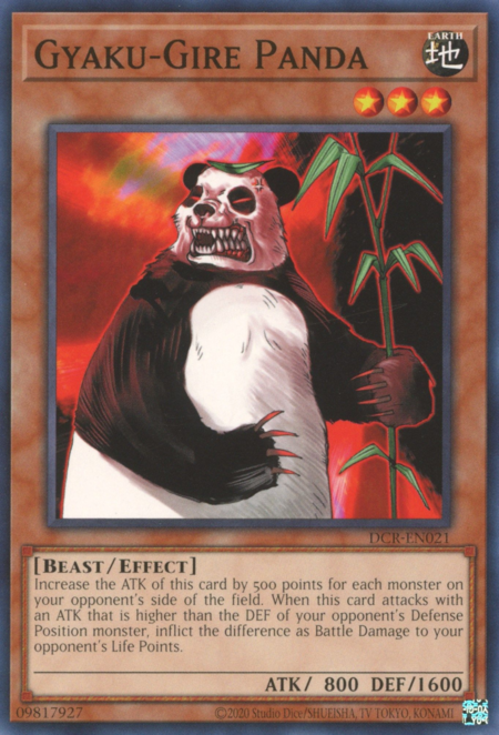 Panda Gyaku-Gire Card Front