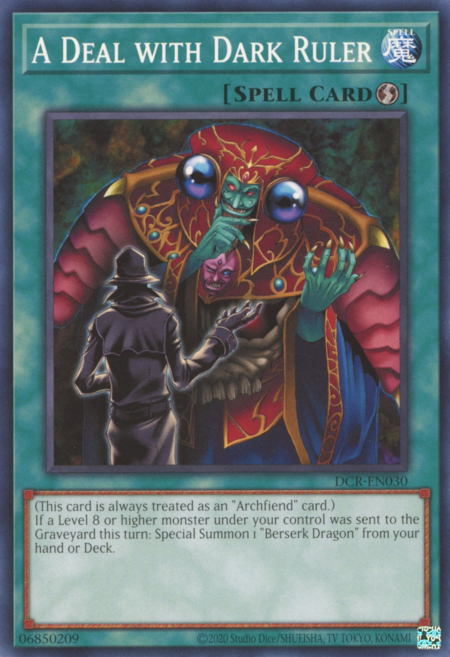 A Deal with Dark Ruler Card Front