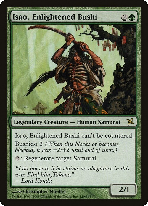 Isao, Enlightened Bushi Card Front
