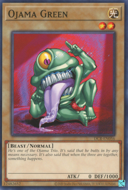 Ojama Green Card Front