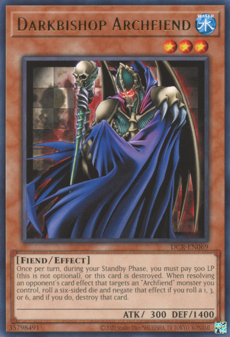 Darkbishop Archfiend Card Front