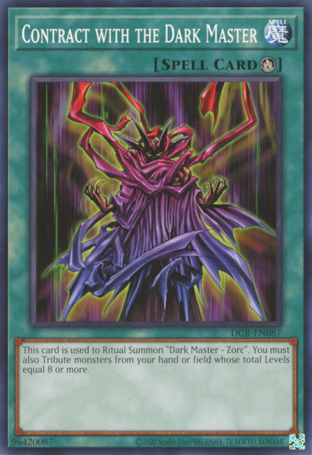 Contract with the Dark Master Card Front