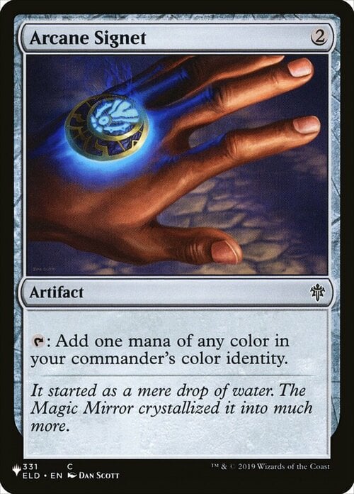 Arcane Signet Card Front