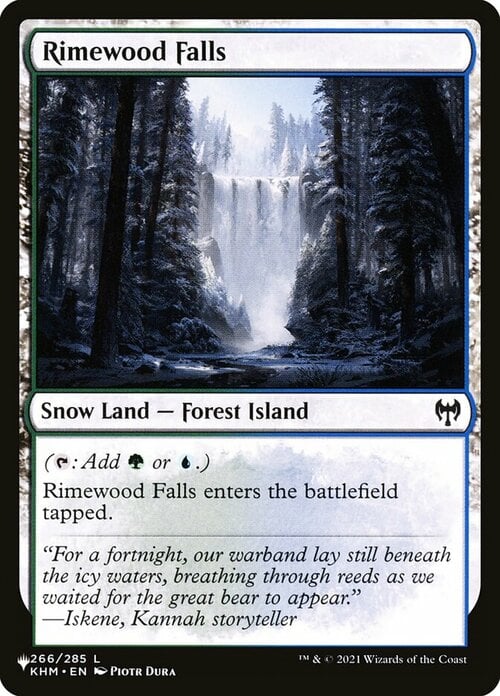 Rimewood Falls Card Front