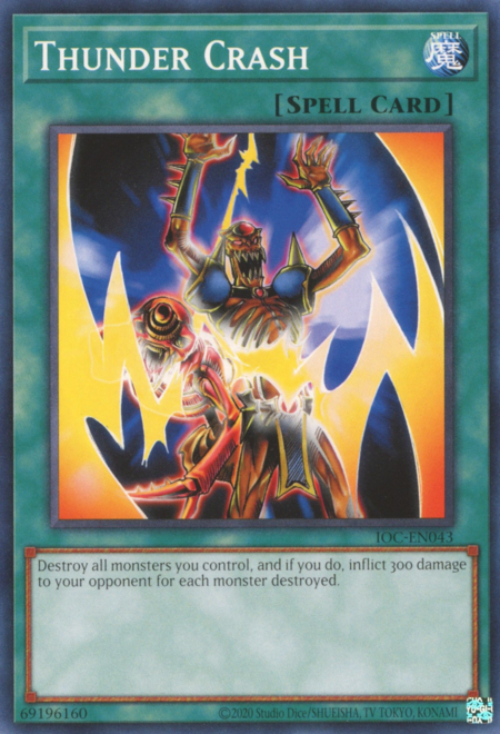 Thunder Crash Card Front