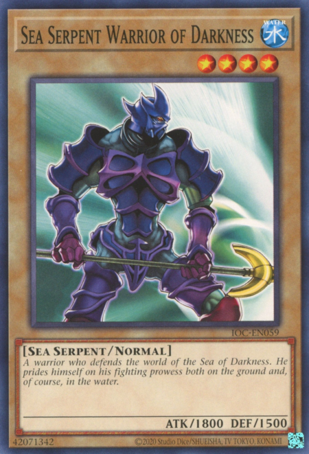 Sea Serpent Warrior of Darkness Card Front
