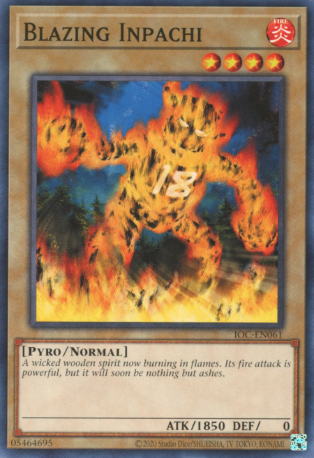 Blazing Inpachi Card Front