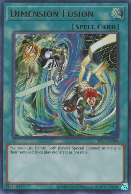 Dimension Fusion Card Front