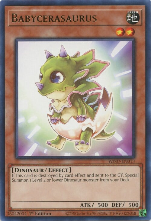 Babycerasaurus Card Front
