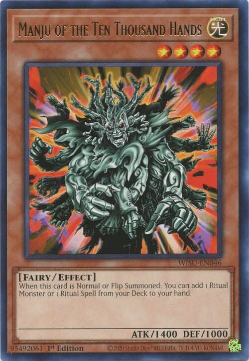 Manju of the Ten Thousand Hands Card Front