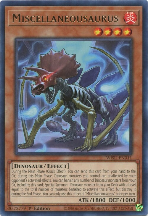 Miscellaneousaurus Card Front