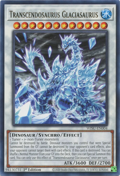 Transcendosaurus Glaciasaurus Card Front