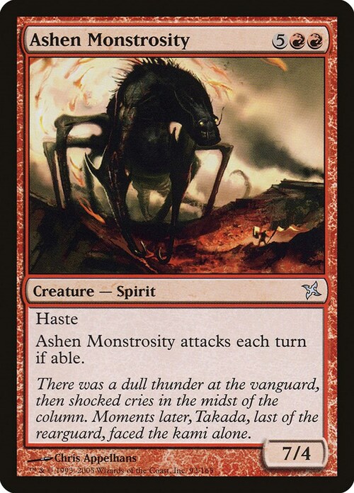 Ashen Monstrosity Card Front