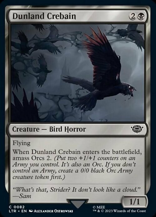 Dunland Crebain Card Front