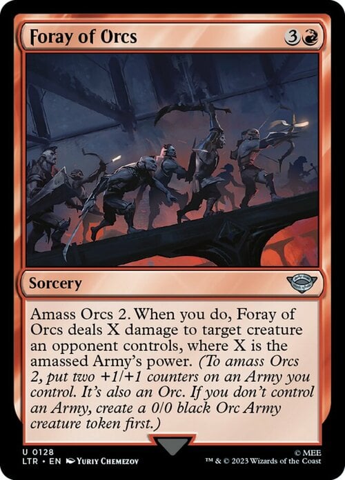 Foray of Orcs Card Front