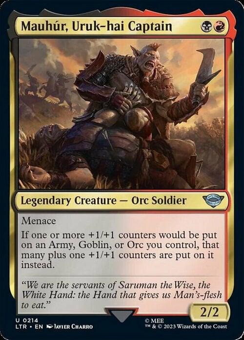 Mauhúr, Capitano Uruk-hai Card Front