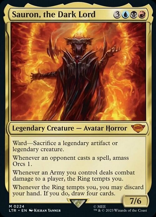 Sauron, the Dark Lord Card Front