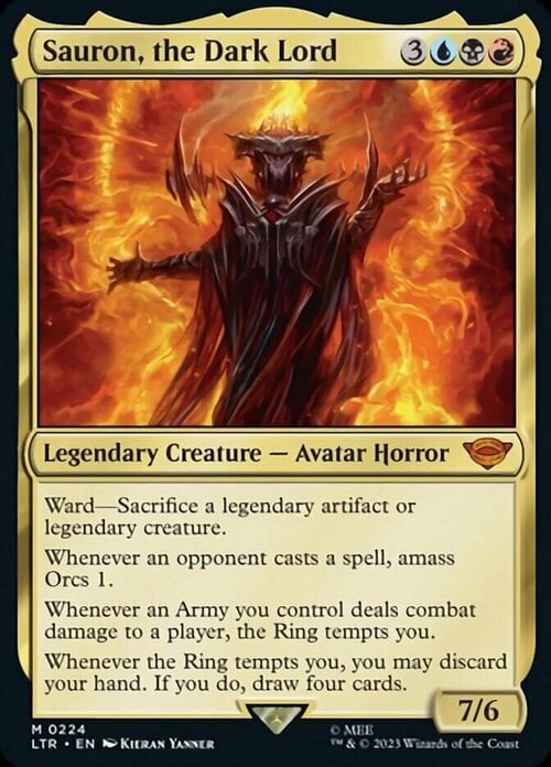 Sauron, the Dark Lord Card Front