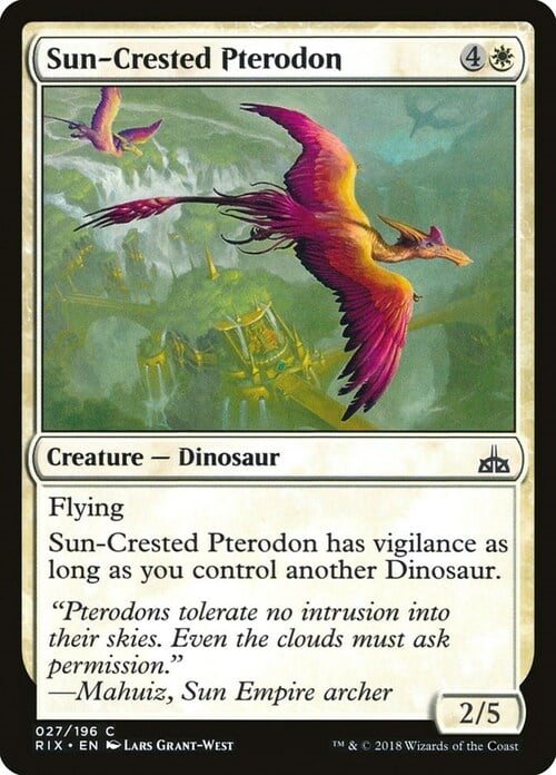 Pterodonte dalla Cresta Solare Card Front