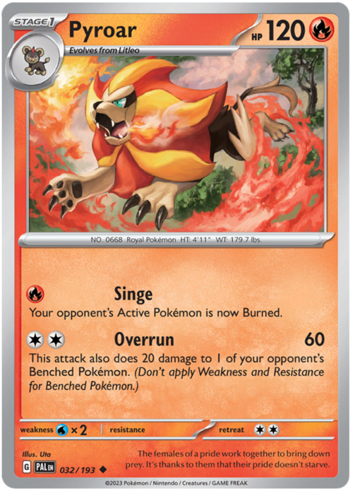 Pyroar Card Front
