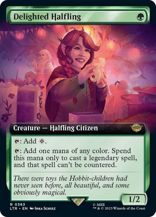 Delighted Halfling Card Front