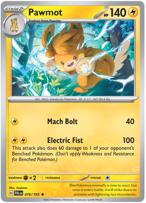 Pawmot [Electric Generator | Electro Paw] Card Front
