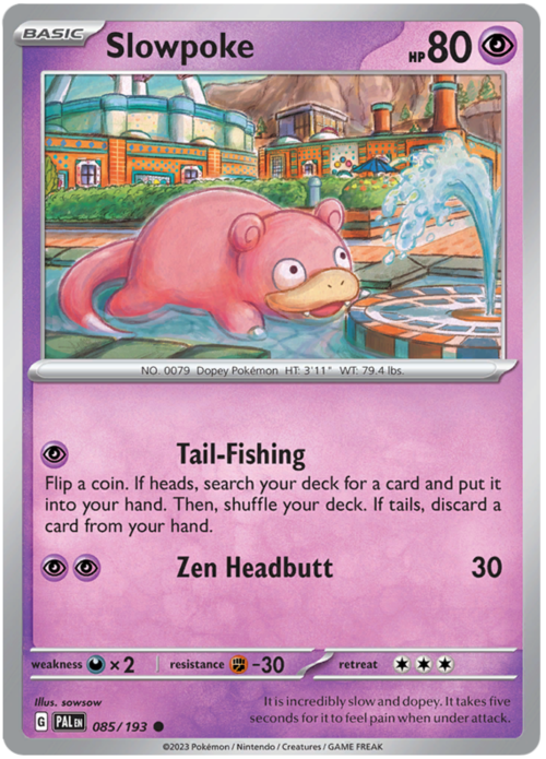 Slowpoke Card Front