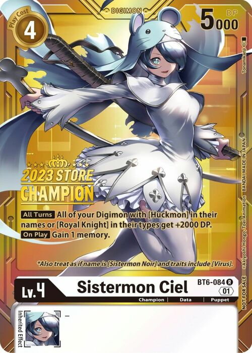 Sistermon Ciel Card Front