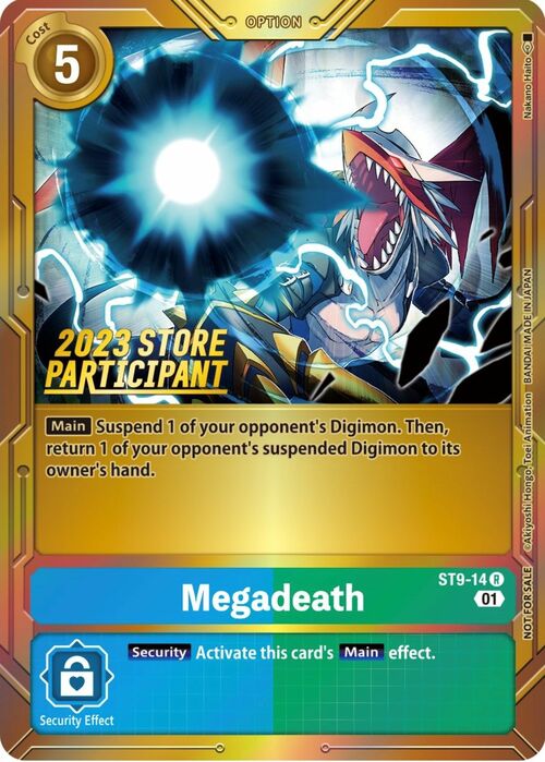 Megadeath Card Front