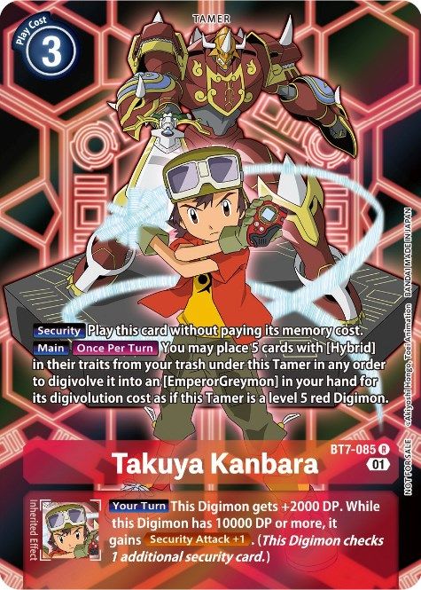 デジモンカード Takuya Kanbara (英語版) Takuya Kanbara (Alternate Art) - World Convergence - Digimon
