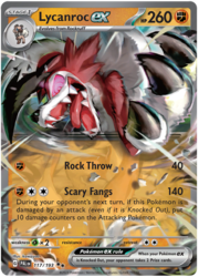 Lycanroc ex [Rock Throw | Scary Fang]