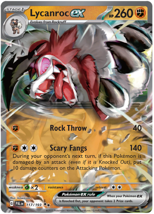 Lycanroc ex Card Front