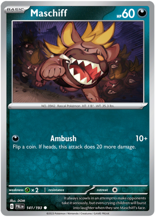 Maschiff [Rear Kick | Darkness Fang] Card Front