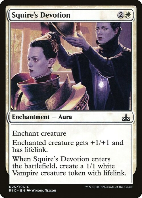 Squire's Devotion Card Front