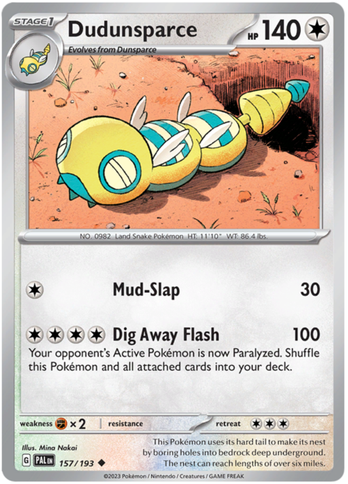 Dudunsparce Card Front