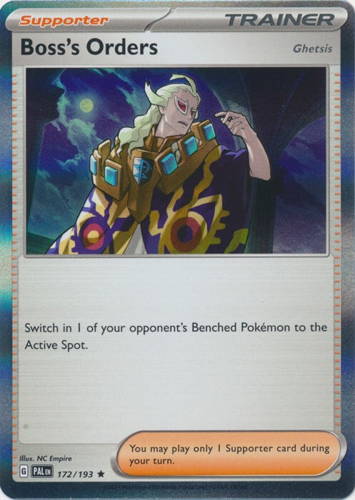 Boss's Orders Card Front