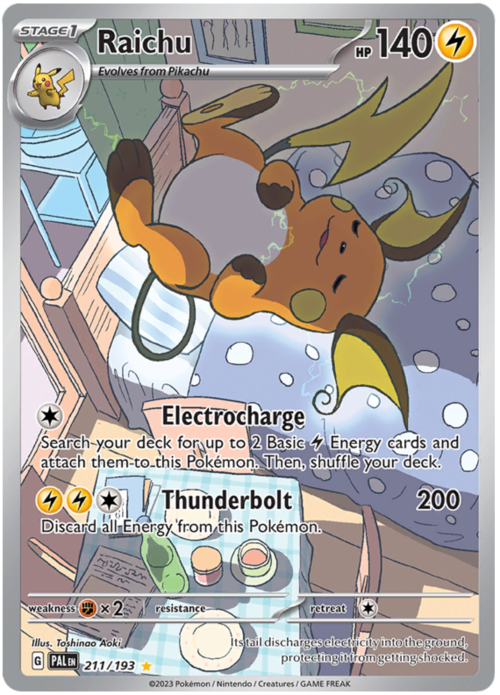 Raichu Card Front