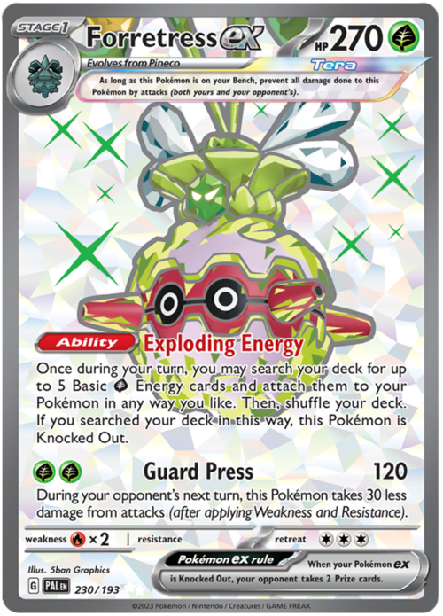 Forretress ex Card Front