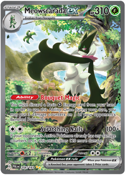 Meowscarada ex Card Front